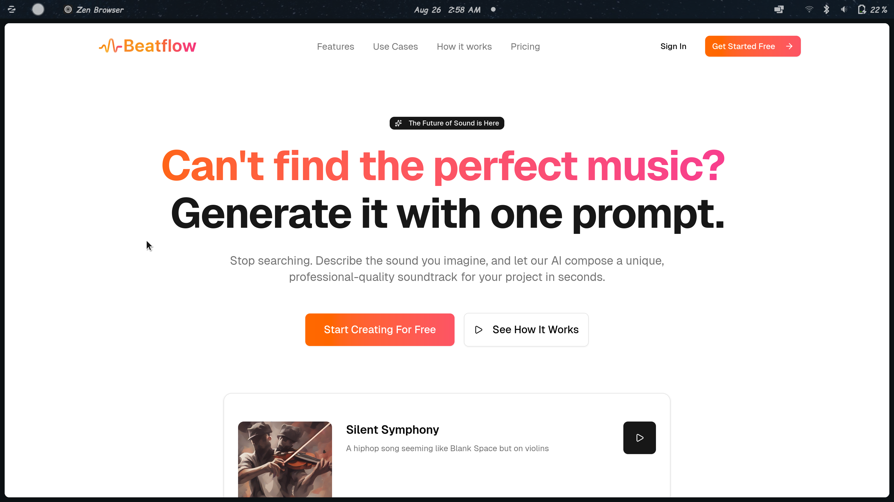 Beatflow – AI Music Generation